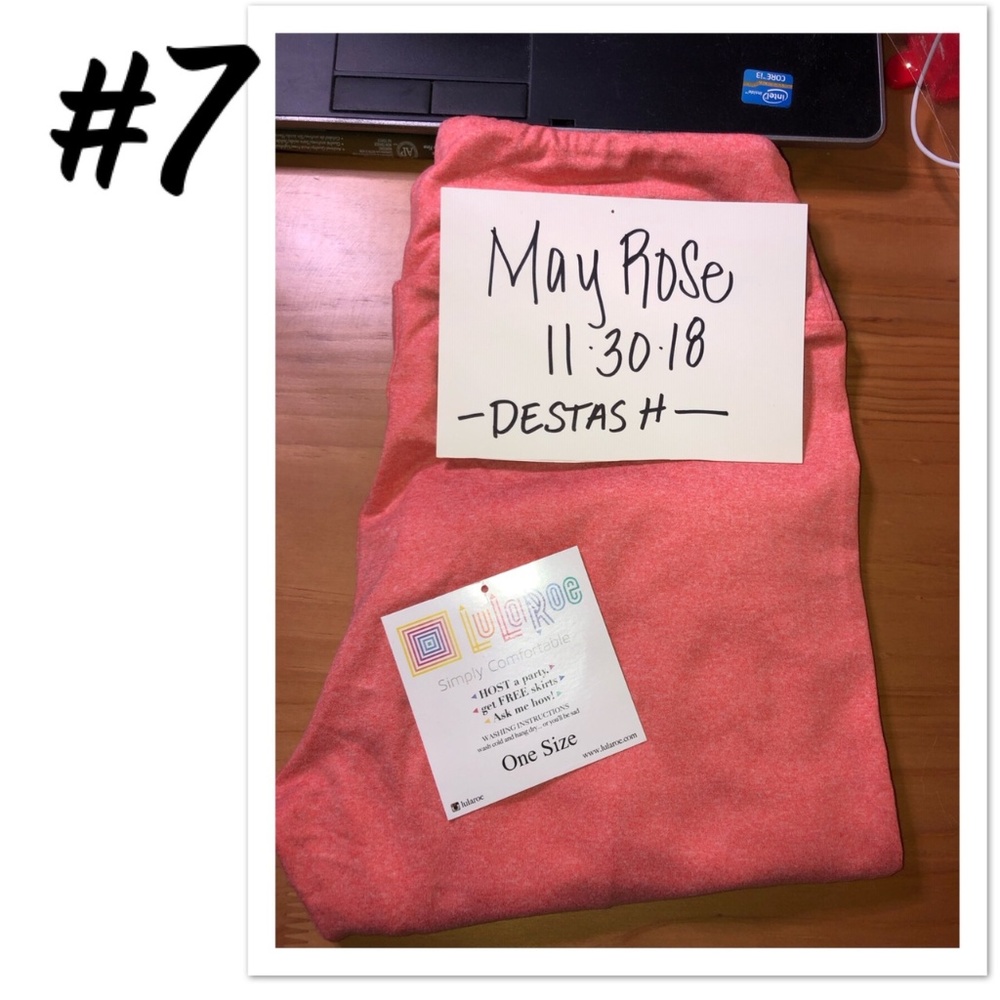 New Lularoe OS Solid Salmon Pink Leggings